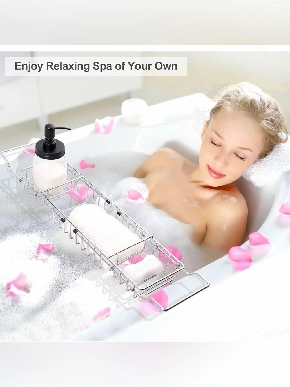 NIB STAINLESS STEEL SHOWER CADDY